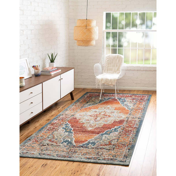 Bungalow Rose Dederang Performance Green Rug & Reviews Wayfair